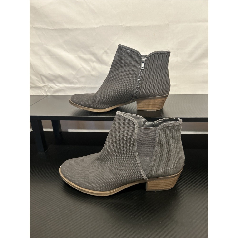 Kensie Womens Gerona Canvas Fashion Chelsea Boots‎ Gray 8M